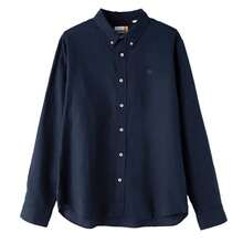 Áo sơ mi dài tay AF Cotton/Linen, kiểu dáng thường ngày, phù hợp cho công sở, đi làm hoặc hoạt động ngoài trời. - Màu xanh đậm - Xem 1