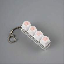Multi-Function Click Toy Keychain - Portable Keyboard Simulator, Suitable For Anxiety And Attention, Silent Office Desk Toy, Adult Stress Relief Gift - Multicolor - View 8