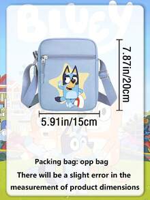 Bluey A Small Square Handbag, Suitable For Casual And Fashionable Shoulder Carrying. It Is Suitable For Use In University, Travel, School Backpacks, Vacations, Trips, Study Supplies. It Features A Fashionable Campus Design, Is Ultra-Light And Has A Large Capacity. It Is Very Suitable To Be Given As A Small Gift To Friends And Relatives At Parties And Gatherings. - Multicolor - View 10