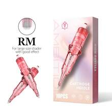 10pcs Ambition 0.25mm, 0.3mm, 0.35mm Round Liner Tattoo Needles, Suitable For Tattoo Machines - Baby Pink - View 15