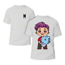 Playera Integrantes |   Colección Personajes Animados - Blanco - Ver 3