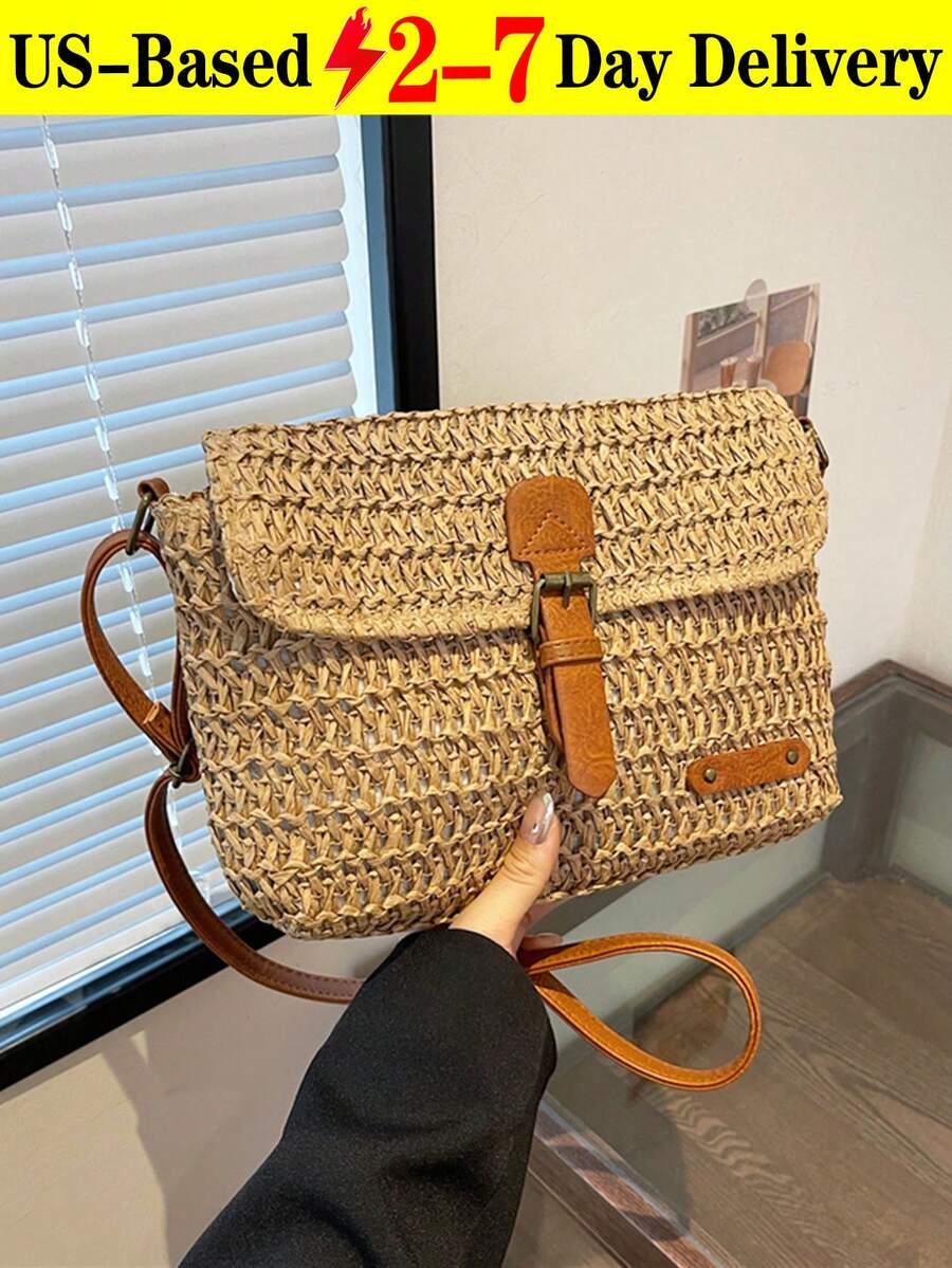 New Stylish Simple Plaid Patchwork Handbag Tote Shoulder Crossbody Bag For Women,Fall Winter Crossbody Bag Small Vintage Plaid Pattern Purse With Top Handle & Adjustable Strap, Mini Phone Bag For Essentials, Black And Brown Tartan Handbag,[US Local Warehouse] Secret Santa Gifts For Women,Travel Essentials,School Supplies,The Best Gift Choice, Birthday Gift, Valentine's Day - 彩色 - 查看 1