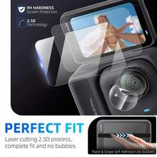 6pcs 9H Tempered Glass Screen Protector For Insta360 Go Ultra Camera Lens, Suitable For Insta 360 Go Ultra Accessories (3 Sets) - View 7