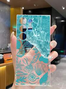 1个蓝色海洋贝壳透明软手机壳，兼容华为荣耀、Galaxy A04e/12/A13/A14/A34/A50/A52/A53/A54/S21/S22/S23/S24/S25/S25Ultra/S25FE/S26/S26 Plus/S26 Ultra/S26 Edge、6A/7A/8A、12T/13T/15T/15T Pro，国际版，非国内版 - 無色 - 查看 6