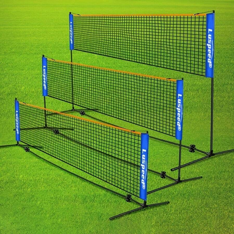 Portable Badminton/Tennis/Pickleball/Soccer Training Net (Net Only, No Stand) - màu đen - Xem 1