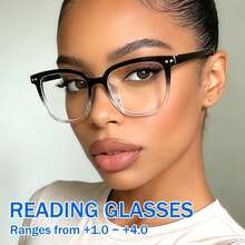 cabecade Fashionable Casual Lightweight Reading Glasses For Men And Women - Black and White - View 15