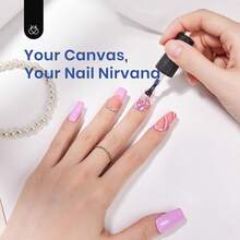 Beetles Gel Nail Kit Short Almond Gift Spree Easy DIY Extension Set Gift For Women - Short Square 504pcs (Etch-X Kit) - 查看 4