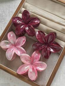 6 chiếc kẹp tóc nữ họa tiết vân đá ombre nhiều màu sắc, kiểu Bohemian thanh lịch, thích hợp cho búi tóc, kỳ nghỉ, chụp ảnh, phụ kiện tóc hàng ngày, kẹp tóc hoa, kẹp tóc mùa hè cho nữ - Nhiều màu - Xem 10