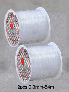 7/1 件装 0.2-0.8mm 透明弹力绳，适用于珠宝制作、DIY 手链、项链、串珠工艺品等。 - 彩色 - 查看 24