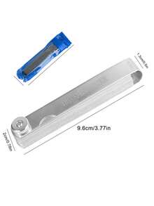 1套不锈钢32件套塞尺，精密仪器间隙校准尺，汽车气门嘴规套件，适用于专业仪器测量 - 銀色32片 - 查看 8