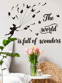 mama look 1pc, Multi-Size, PVC Self-Adhesive Removable Wall Sticker, Motto, Text Sticker, Positive Energy Inspirational Home Decor Sticker, Suitable For Bedroom, Living Room, Study, Entrance, Corridor, Wall Decoration, Room Decor, Etc. - Multiple Styles - View 16
