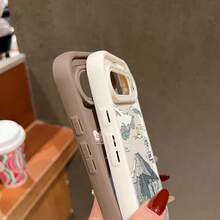 Funda Protectora de Silicona Suave para Phone17air,16,15,14,13,12,11 - A654BeigeBlanco - Ver 6