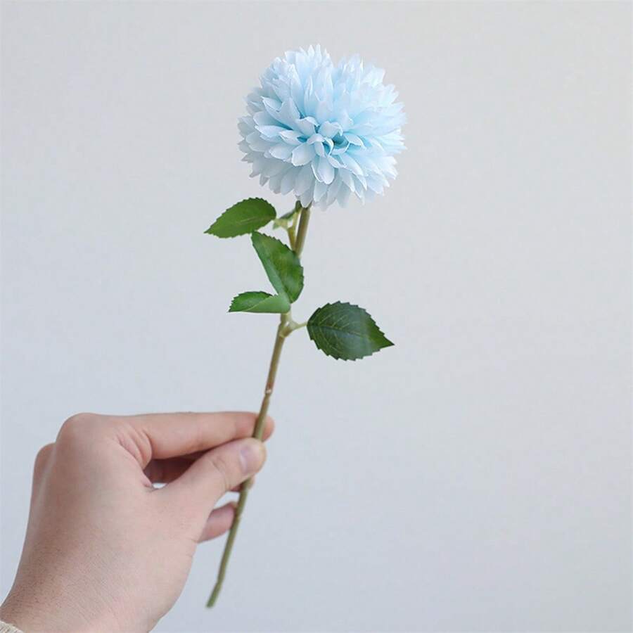 Artificial Chrysanthemum Festive Faux Flower Decoration For Home Holiday Decor - 藍色 - 查看 1