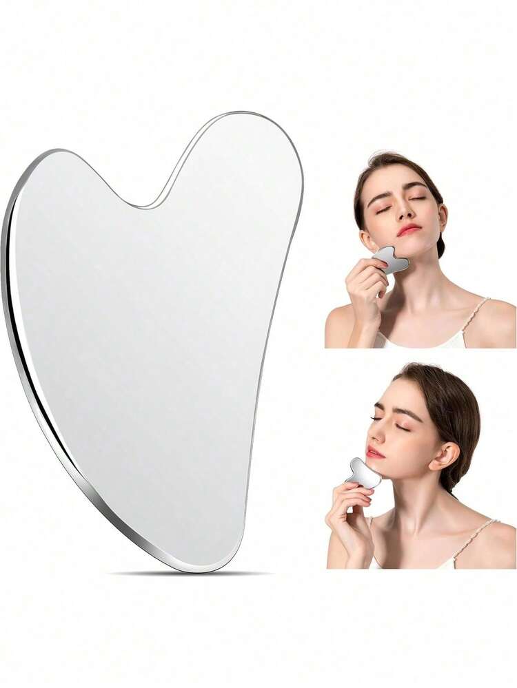 Dụng cụ Gua Sha hình trái tim bằng thép không gỉ, máy mát xa dẫn lưu bạch huyết cho mặt và cơ thể, dụng cụ tạo hình khuôn mặt cầm tay giúp giảm sưng tấy và chống lão hóa, dụng cụ cạo Gua Sha chuyên nghiệp cho quy trình chăm sóc da, hoàn hảo cho spa tại nhà, du lịch và sử dụng tại salon, món quà lý tưởng cho người yêu thích chăm sóc da, phụ nữ, người mới bắt đầu, món quà tuyệt vời cho Ngày Valentine và Ngày của Mẹ. - Nhiều màu - Xem 10