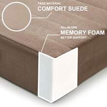 22 Inches Floor Pillow For Adults - Lar Meditation Cus With Thick Foam Soft Tufted Cover - Premium Outdoor Square Floor Cus Seat - Yoga Pillows For Sitting On Floor - Coffee - Coffee - View 3