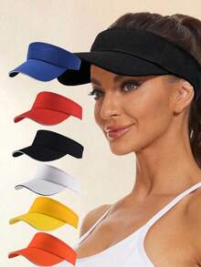 1顶男女通用夏季时尚防紫外线遮阳帽，速干透气网眼棒球帽，运动棒球帽 - 彩色 - 查看 1