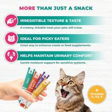 Beloved Pets Creamy Lickable Cat Treats & Wet Food Squeeze Tubes – Liquid Kitten Snacks, Multivitamin Treats For Cats & Small Dogs, Lick Up 20 Sticks Tuna Mix - lb - View 2