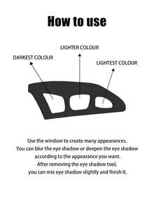 6/2/1pcs Eye Makeup Auxiliary Tools, Eye Shadow Stamp Template, Eye Shadow Tools And Makeup Brushes, 1pc Eye Shadow Brush, Eye Makeup Tools, Beauty Tools, Beginner Eye Makeup Assistant, Eye Makeup Beauty Tools, Suitable For Beginners - Multicolor - View 4