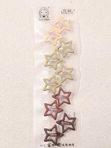 10 piezas de Clips para el cabello de niña lindos, clips para el flequillo y los lados, uso versátil para el día a día - Multicolor - Ver 8