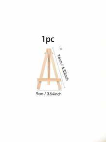 1/3pcs Wooden Easel Frames, Wedding Table Number Holders, Photo Display Stands, Crafts & Art Supplies, Home Decor, Natural Wood Tripod Easel, Display Stands For Meetings & Weddings, Business Card Holders, Painting Crafts, Mini Easel, Multifunctional Drawing Display Stand - Wood Color - View 13