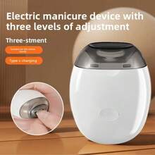 RAF Electric Baby Nail Trimmer, Baby Supplies, Children's Nail Care Tool Set, Easy To Trim Nails, Newborn Accessories, Portable Electric Nail Clipper, Nail File, USB Rechargeable, 3 Adjustable Speeds, LED Light, Automatic Nail Grinder, Goodbye Flying Nails, Valentine's Day And Christmas Holiday Gift - Multicolor - View 2