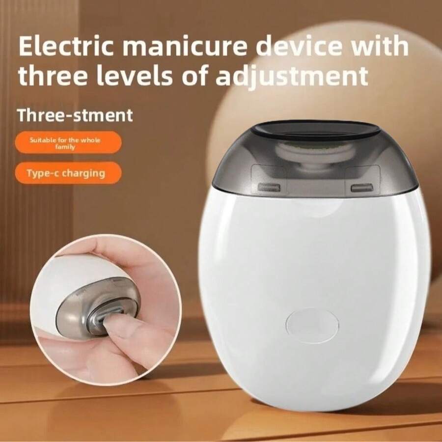 RAF Electric Baby Nail Trimmer, Baby Supplies, Children's Nail Care Tool Set, Easy To Trim Nails, Newborn Accessories, Portable Electric Nail Clipper, Nail File, USB Rechargeable, 3 Adjustable Speeds, LED Light, Automatic Nail Grinder, Goodbye Flying Nails, Valentine's Day And Christmas Holiday Gift