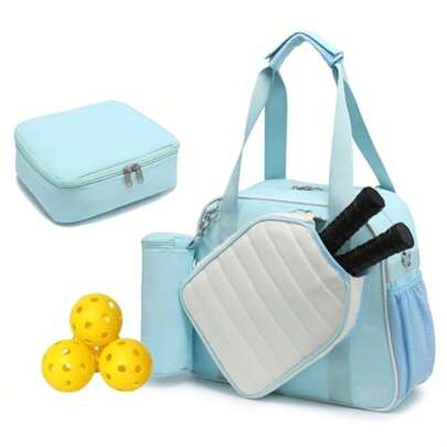 Crossbody Pickleball Bag With Ice Bag And Ball Bag 3-Piece Sets Waterproof Pickle Ball Bag Tote Shoulder Bag