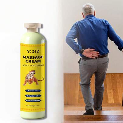 YCHZ 258克虎牌蜂毒关节护理霜 – 保湿配方 – 适用于背部、膝盖、颈部和肩部 – 快速起效并持久缓解肌肉酸痛的护理霜，适用于膝盖、手部、背部、颈部和全身
