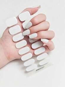 Semi-Cured Gel Nail Stickers, Autumn/Winter Red Self-Adhesive Full Nail Gel Stickers, Compatible With All Nail Lamps, DIY Nail Decoration Stickers, Suitable For Women And Girls In Nail Salons, Salon Quality, Easy To Apply, Ideal For Women's Home DIY Manicure - Multicolor - View 14