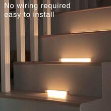 HBOWMDJIA 6pcs Motion Sensor Cabinet Lights, 3 Color Temperatures, Undercounter Closet Lighting, Dimmable Wireless Magnetic USB Rechargeable Kitchen Night Lights, Battery Powered Lights For Wardrobes, Cabinets, Stairs, Hallway, Shelves, Foyer, Kitchen, Dresser - Đèn tủ - Xem 11