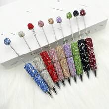 3 Stücke/5 Stücke/10 Stücke selbstmontierbarer Kugelschreiber mit Pailletten und zufällig gemischten Farben Strass - Kreatives Schmuckherstellungs-Set - Verschiedenfarbig - Übersicht 8