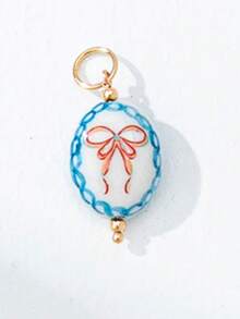 DIY彩色绳线珐琅吊坠套装，女士适用 - 可互换沙滩风和复古风吊坠（鱼、心形、龙虾、樱桃、蝴蝶结） - 绳线项链配件 - 完美打造个性化礼物和创意时尚造型 - 彩色 - 查看 78