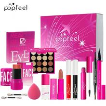 Set de maquillaje mate hidratante POPFEEL, esencial para principiantes, ¡opción de regalo perfecta para las fiestas! - Carne - Ver 4