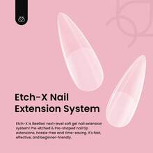 Beetles Soft Gel Nail Tips Short Almond 288pcs In 12 Sizes, Etch-X Pre-Etched Full Cover Acrylic Fake Nails Art - Stiletto Medium 288pc (sEtch X Nail Tips) - View 3