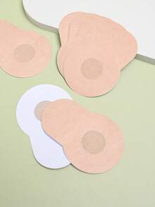 10pcs/Pack Disposable Invisible Breast Lift Tape, Suitable For Large Bust And Plus Size Women, Self-Adhesive Strapless Invisible Breast Tape, Reusable, Lift Bust, Cover, Can Be Used As Breast Pads, Nipple Covers, Prevent Breast Protrusion, Enhance Bust Shape. - Apricot - View 9