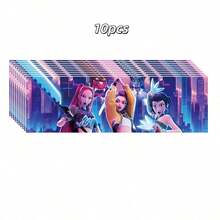 Bộ 10/20/30 miếng dán chai nước chủ đề nhóm nhạc nữ K-Pop, giấy nhãn dùng một lần chống trượt, nhãn dán bao bì thực phẩm. - Nhiều màu - Xem 8