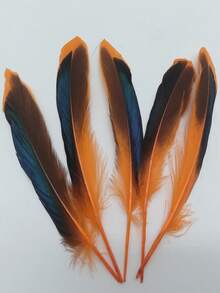 1 Paquete de 20 Piezas de Plumas de Ala de Pato Ánade para Manualidades, Accesorios de Boda, DIY, Plumas Naturales de Faisán para Decoración de Centros de Mesa 10-15 CM/4-6" - J - Ver 12