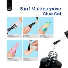 Beetles Gel Nail Kit Short Almond Gift Spree Easy DIY Extension Set Gift For Women - Almond Medium 500pcs (Clear Kit) - View 5