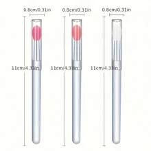 Transparent 5-Piece Set Of Magic Mirror Brushes, Reusable Glitter Brushes, Professional Eyeshadow Brushes, Makeup Tools - 清除 - 查看 6