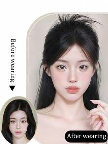 1pc 2-In-1 Hair Accessory: Half-Bun Claw Clip & Ponytail Bun Hairpiece, Sweet & Sexy Girl High Ponytail, Slouchy Bun, Autumn/Winter Hair Clip, Fashion Hair Clip, Autumn/Winter Hair Decor Beach Vacay Hair Claws Summer Outfits Hair Clips - Multicolor - View 6