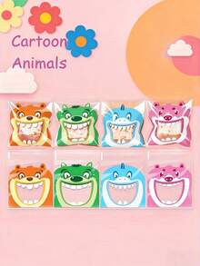 4-In-1 Cartoon Self-Adhesive Baking Packaging Bags, Suitable For Snowflake Crackers, Candies, Mooncakes, Wedding Party Favors - Big Mouth - View 6