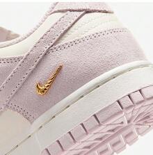 Nike Giày thể thao đế bằng thường ngày dành cho nữ - Trắng Hồng - Xem 10