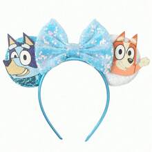1pc Sheepdog Birthday Party Hair Accessories Halloween Costume Headbands Hard Plastic Headwear And Tail Cosplay Costume Accessories,Perfect Holiday Gift, Easter Gift, Gift For Fans And Friends - Multicolor - View 6
