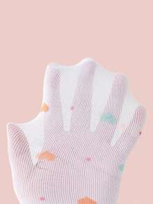 1pc Girls' Lightweight Mesh Pantyhose, Children Tights, Girls Princess Stockings, Summer - White - View 3