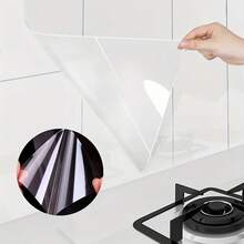 1pc 2M*45CM Invisible Kitchen Anti-Oil Film - Heat Resistant, Static Cling Plastic Protective Film, Transparent Barrier Against Oil And Dirt For Stove Top And Countertop - Oil and Water Resistant - View 9