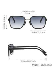 1 Cặp kính nam gọng vuông bằng kim loại, cầu kính đôi, kiểu dáng công sở tối giản thanh lịch cao cấp, kính mắt thời trang phù hợp cho công việc, văn phòng, đi làm. - Nhiều màu - Xem 8