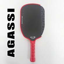 Agassi Professional Pickleball Paddle, Made Of Carbon Fiber, Offensive Style Paddle, Suitable For Professional Pickleball Matches - Red - View 2