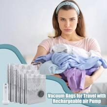 New Portable Multi-Functional Vacuum Storage Bags, Large Capacity Vacuum Packing Bags For Clothes, Bedding, Pillows, Moisture-Proof Travel Organizers - View 8