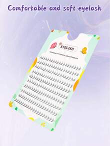 200 Clusters Wholesale Bottom Eyelashes ,C Curl,Segmented Natural Manga Eye, Clear Band ,Individual Lashes For Daily Makeup Extension Eyelashes DIY At Home ,Soft & Be Convenient To Use - C - View 7