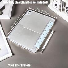 Y-Fold High-Transparency Acrylic Tablet Case.Cool Light Blue Polka Dot Y-Fold Clear Acrylic Case - School Student Tablet Cover With Pencil Slot.Y-Shaped Foldable Transparent Acrylic Tablet Case With Pencil Slot, Stable Stand And Shockproof Design. High Transparency, Durable Print.Compatible Models Mini4/5 - Blue Gray Dots - View 9